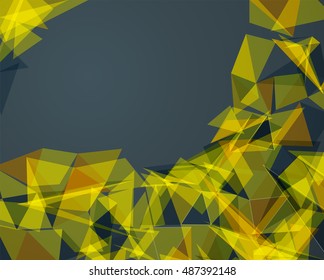 Futuristic Design, background with triangle - brochure design or flyer