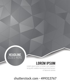 Futuristic Design, background with triangle - brochure design or flyer