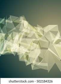 Futuristic Design, background with triangle - brochure design or flyer