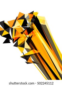 Futuristic Design, background with triangle - brochure design or flyer