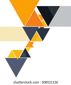 Futuristic Design, background with triangle - brochure design or flyer