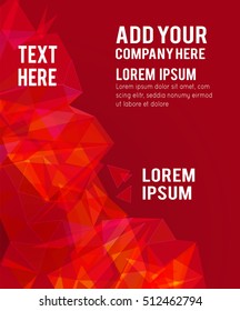 Futuristic Design, background with triangle - brochure design or flyer