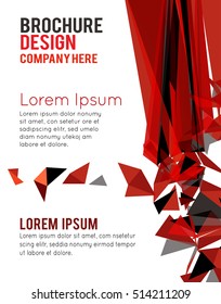 Futuristic Design, background with triangle - brochure design or flyer