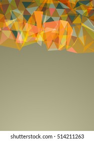 Futuristic Design, background with triangle - brochure design or flyer