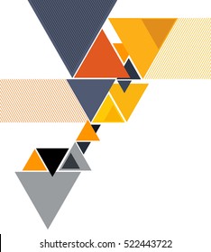 Futuristic Design, background with triangle - brochure design or flyer