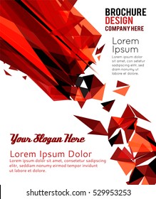 Futuristic Design, background with triangle - brochure design or flyer