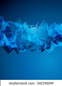 Futuristic Design, background with triangle - brochure design or flyer
