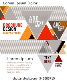 Futuristic Design, background with triangle - brochure design or flyer