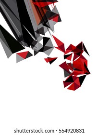 Futuristic Design, background with triangle - brochure design or flyer