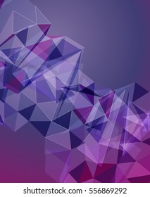 Futuristic Design, background with triangle - brochure design or flyer
