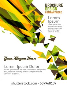 Futuristic Design, background with triangle - brochure design or flyer