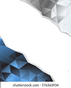 Futuristic Design, background with triangle - brochure design or flyer
