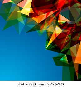 Futuristic Design, background with triangle - brochure design or flyer