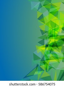 Futuristic Design, background with triangle - brochure design or flyer
