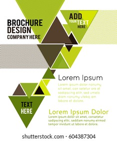 Futuristic Design, background with triangle - brochure design or flyer