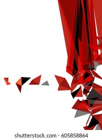 Futuristic Design, background with triangle - brochure design or flyer