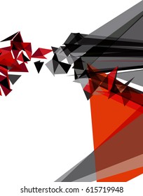 Futuristic Design, background with triangle - brochure design or flyer