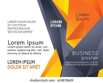 Futuristic Design, background with triangle - brochure design or flyer