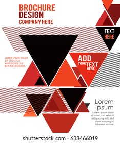 Futuristic Design, background with triangle - brochure design or flyer