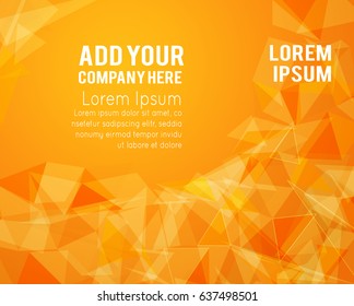 Futuristic Design, background with triangle - brochure design or flyer