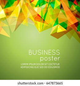 Futuristic Design, background with triangle - brochure design or flyer