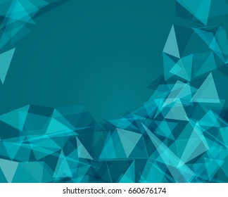 Futuristic Design, background with triangle - brochure design or flyer