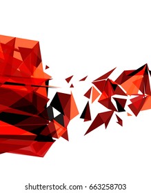 Futuristic Design, background with triangle - brochure design or flyer