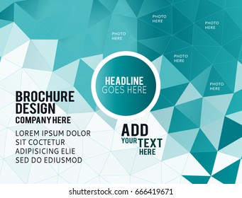 Futuristic Design, background with triangle - brochure design or flyer