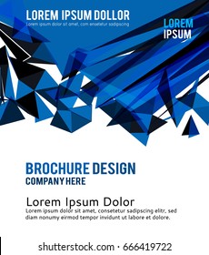 Futuristic Design, background with triangle - brochure design or flyer