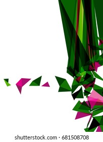 Futuristic Design, background with triangle - brochure design or flyer