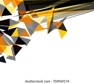 Futuristic Design, background with triangle - brochure design or flyer