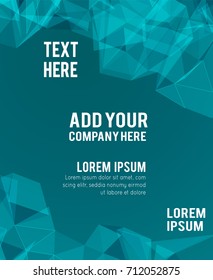 Futuristic Design, background with triangle - brochure design or flyer