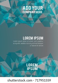 Futuristic Design, background with triangle - brochure design or flyer