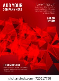 Futuristic Design, background with triangle - brochure design or flyer