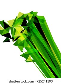Futuristic Design, background with triangle - brochure design or flyer