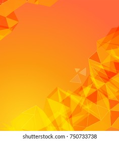 Futuristic Design, background with triangle - brochure design or flyer