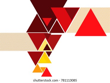 Futuristic Design, background with triangle - brochure design or flyer