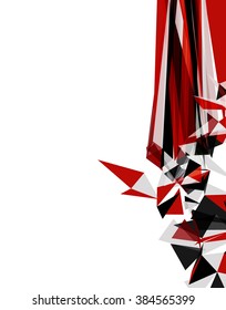 Futuristic Design, background with triangles - brochure design or flyer