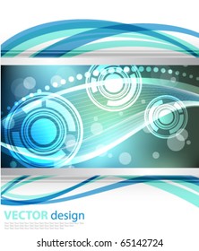 Futuristic design in blue