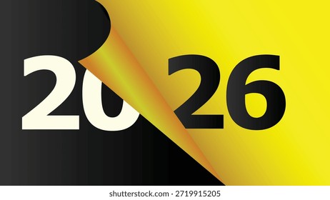 Un diseño futurista con una pantalla de año audaz