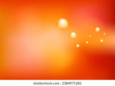Futuristic design with circle concept on red background