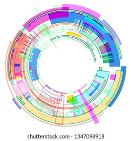 Futuristic design color background element