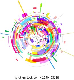 Futuristic design color background element