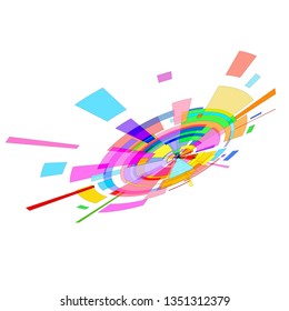 Futuristic design color background element