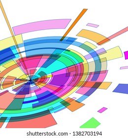 Futuristic design color background element