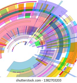 Futuristic design color background element