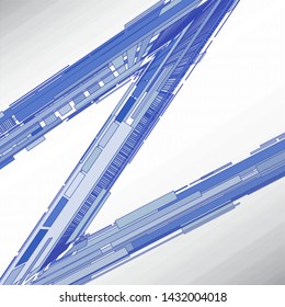 Futuristic design color background element