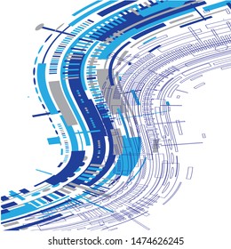 Futuristic design color background element