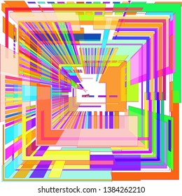 Futuristic design color вackground from geometric shapes