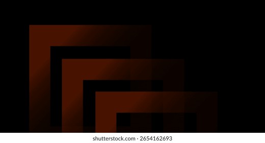 Diseño futurista de fondo negro oscuro con flecha naranja geométrica 3D de fondo superposición de la capa de patrón sobre fondo oscuro. Eps10 vecto